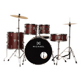 Bateria Musical Profissional Michael Trinity Bumbo 18 Dmt318