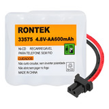 Bateria Nicd P telefone S fio 4 8v 600mah 4xaa C Universal