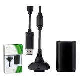 Bateria Para Controle Xbox 360 Com Cabo Carregador