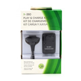 Bateria Para Controle Xbox 360 Com Cabo E Carregador Preto