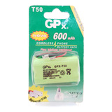 Bateria Para Telefone Sem Fio Gpx T50 2 4v 600mah