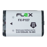 Bateria Para Telefone Sem Fio Panasonic Hhr p107 3 6v 650mah