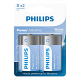 Bateria Philips Alcalina Tipo D Lr20p2b