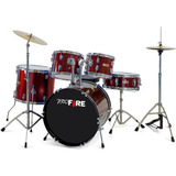 Bateria Pro Fire 20 Cromada Vinho