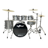 Bateria Profissional 3 Tons Completa Spanking Banco Pratos