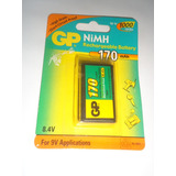 Bateria Recarregavel 9v marca Gp Nimh 170 Mah 8 4v