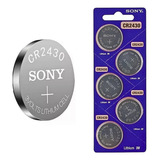 Bateria Sony Cr2430 3v Lithium Cartela Com 5 Unidade