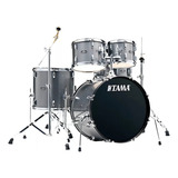 Bateria Tama Stagestar St52h5 bns Black Night Sparkle 22 Cor Cosmic Silver Sparkle
