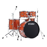 Bateria Tama Stagestar St52h5 bns Black Night Sparkle 22 Cor Scorched Copper Sparkle