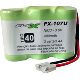 Bateria Telefone Sem Fio Ni cd 3 6v 400mah Fx 107u