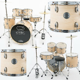 Bateria Xpro Stage Acústica Completa C bumbo 22 Natural Wood