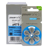 Baterias P675 Powerone Implant Plus Implante Coclear 60