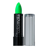 Batom Colormake Maquiagem Artistica 3 5g Fluorescente Neon Acabamento Cremoso Cor Verde