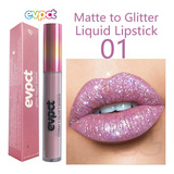 Batom Líquido Fosco Shimmer Diamond Glitter Lip Gloss
