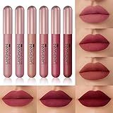Batom Líquido Matte Velvet Batom Líquido Velvet Matte 6 Cores Kit De Batom Fosco De Longa Duração Kit De Maquiagem De Batom Líquido à Prova D água Dasg
