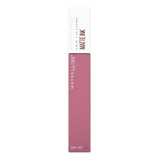 Batom Maybelline Matte Ink Coffe Edition Superstay Cor 180 Pink Revolutionary