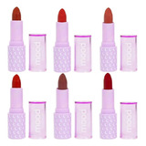 Batom Ruby Rose Matte Ultra Slick Mood Kit C 6 Cores Lindas