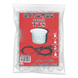 Batoque Transparente Tts M Pacote C 500 Unidades Tattoo