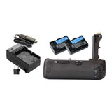 Battery Grip Para Canon Eos 70d 2 Bateria Lp e6 Carregador