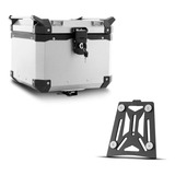 Baú 35 Litros Universal Com Base De Fixação Suporte Promoção