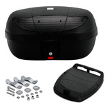 Baú 45 Litros Moto Bauleto Pro Tork P 2 Capacetes Universal