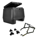 Baú 80 Litros Suporte Reforçado Moto Pop 110 2016 A 2023