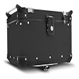 Baú Alumínio Traseiro Top Case Roncar 35 Litros Não Acompanha O Suporte Super Adventure Universal Alumínio Preto