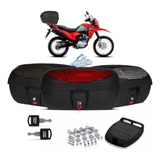 Baú Bauleto 45 Litros Para Motos Completo Universal Pro Tork