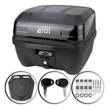 Baú Bauleto Monolock 33litros T33ntbr Traffic Para Moto Givi