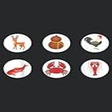 Bau Ca Tom Cua Game Graphic Fish Crab Prawn Deer Rooster Wine Saying Daily Planner Notepad To Do Schedule Medium 6x9 Inches 120 Pages Printed Cover
