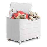 Bau Caixa De Brinquedos Toys Com Tampa E Rodizios