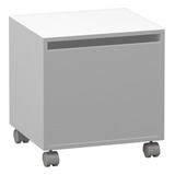 Baú Cesto Organizador Quarto Porta Brinquedo Cor Branco