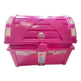 Baú De Brinquedos Infantil Rosa Princesas Disney Xalingo