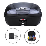 Baú Givi Fumê Monolock Simply E450nt 45 Litros 2 Capacetes