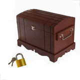 Baú Grande Madeira Mdf Caixa Personalizada Cadeado 