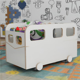 Baú Infantil Organizador De Brinquedos Combi