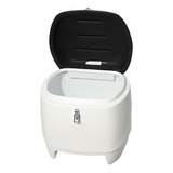 Bau Moto 90 Litros Branco Tampa Preto