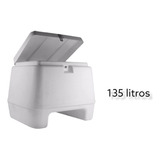 Baú Moto Bauleto Caixa 135 Litros Pro Tork Suporte