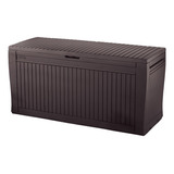 Baú Organizador Guarda Objetos Comfy Marrom 270 Litros Keter