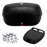 Baú P Moto 45 Litros Bauleto Completo Pro Tork 2 Capacetes