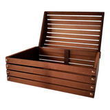 Baú Para Café Da Manhã Mdf Cesta De Presente Kit 5
