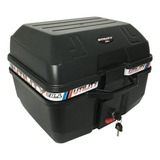 Bau Para Moto Bauleto Quadrado 28 Litros Com Base Universal