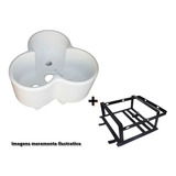 Baú Para Transportar Galão De Água Em Moto branco Suporte