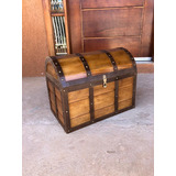 Baú Pirata Grande 50x30x40 Mad De Cedro