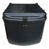 Bau Plástico Injetado Omega Mn3 Preto 92 Litros Motoboy