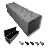 Bau Puff Capitonê Sapateira Quarto Pé De Cama Box Casal