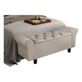 Bau Recamier Cama Casal 1 30 Braço Quarto Decorar Sapateira