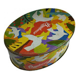 Bauducco Lata Colomba Pascal Floral Colorida Usada Vazia