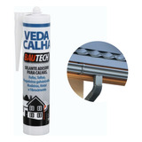 Bautech Veda Calha Rufo Telha Selante Silicone 310ml Cinza