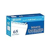 BAZIC 6 3 4 Envelope Branco Autoselante Pacote Com 65